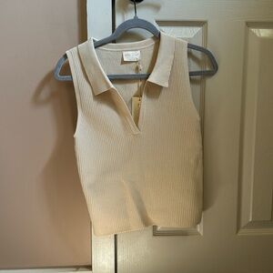 Ribbed collared tank